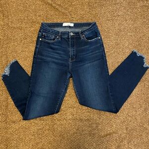 KanCan Dark Blue Ankle Jeans